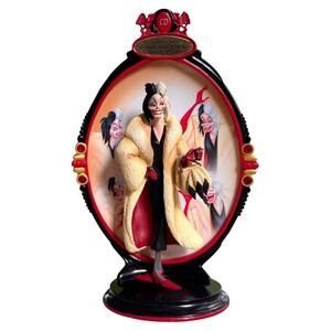 Disney Bradford Exchange Cruella De Vil Legendary Villains Figure / plate RARE‎
